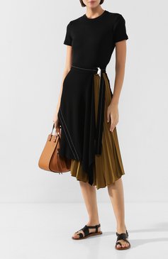 Ж�енская юбка PROENZA SCHOULER черного цвета, арт. R1945006-BY116 | Фото 2 (Материал внутренний: Не назначено; Материал внешний: Синтетический материал; Женское Кросс-КТ: Юбка-одежда; Материал сплава: Проставлено; Длина Ж (юбки, платья, шорты): Миди; Драгоценные камни: Проставлено; Статус проверки: Проверена категория)