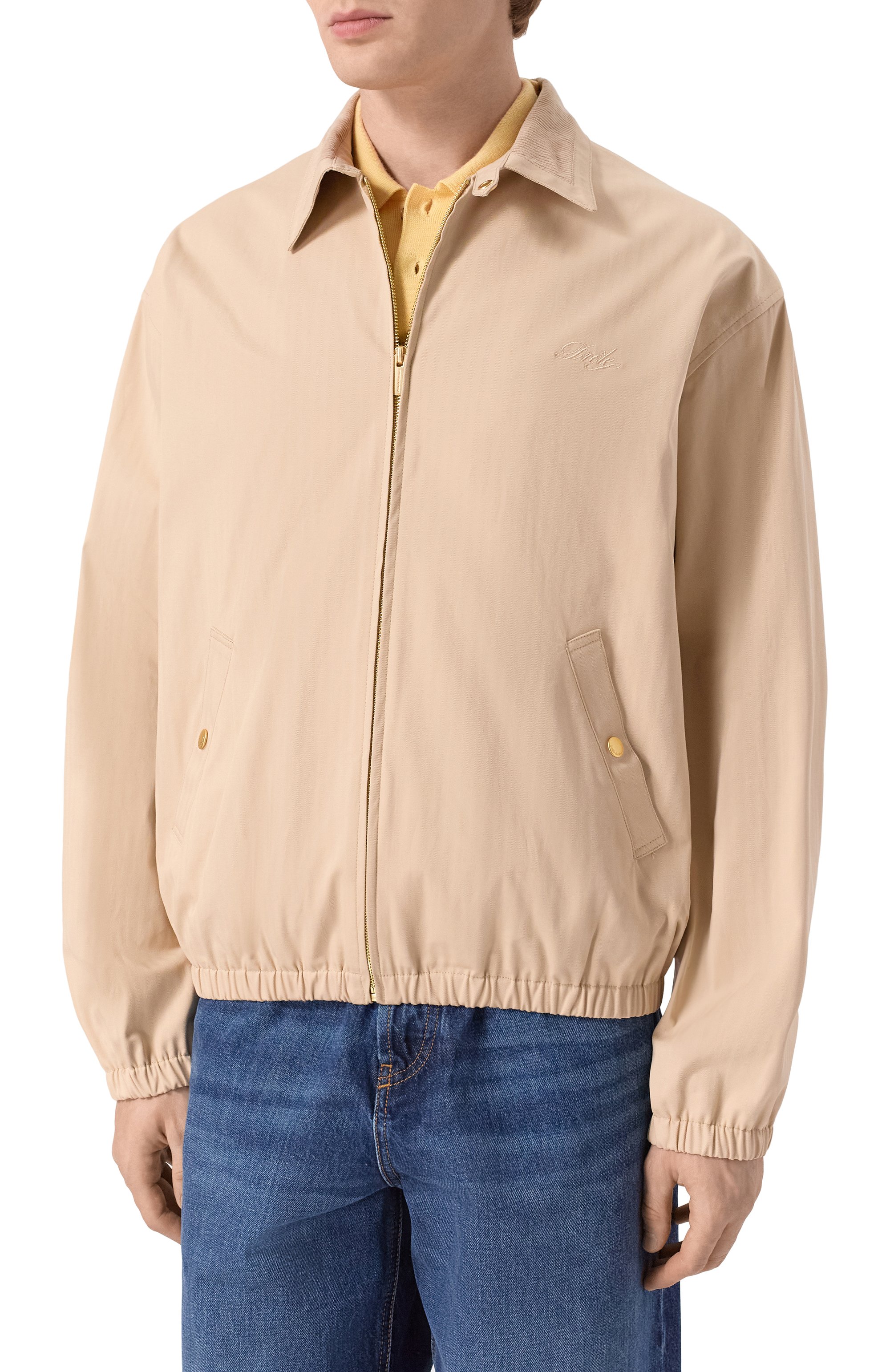 Хлопковый бомбер DROLE DE MONSIEUR, арт. PERM-JT180-C0206-BG, фото 3