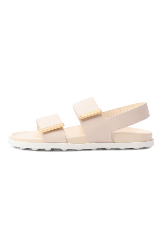 Кожаные сандалии Tod’s XXW68K0JE60N6M Кремовый  XXW68K0JE60N6M Фото 4