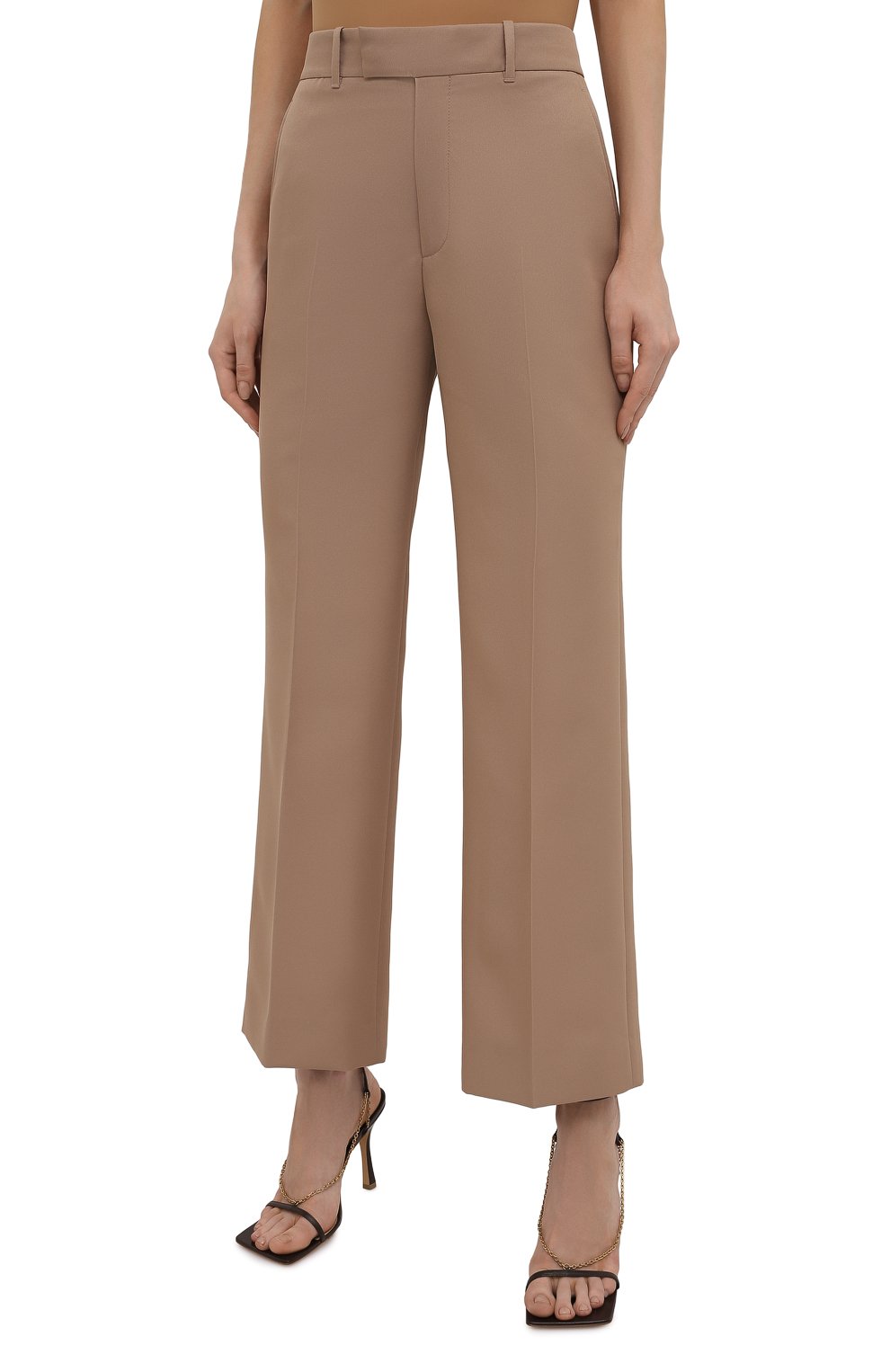 Брюки GUCCI бежевого цвета по цене 93600 руб., арт. 661739/Z713C, фото 3 Брюки GUCCI, арт. 661739/Z713C, фото 3