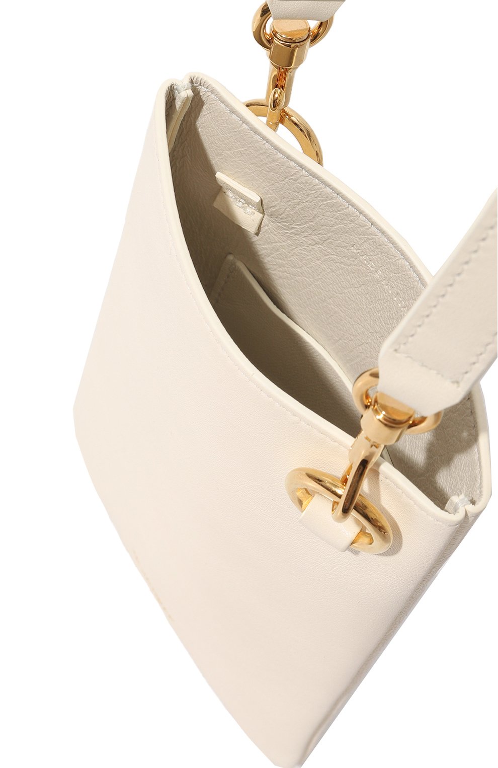 Сумка link JIL SANDER белого цвета по цене 61750 руб., арт. J06WG0004-P4874, фото 5 Сумка link JIL SANDER, арт. J06WG0004-P4874, фото 5