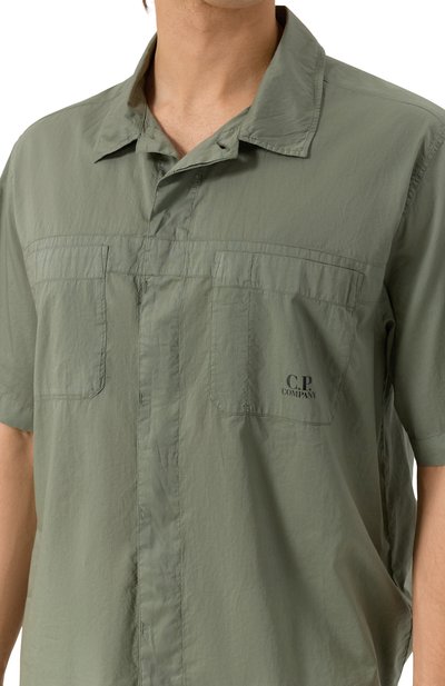 Хлопковая рубашка C.P. COMPANY, арт. 18CMSH247A110349G, фото 5