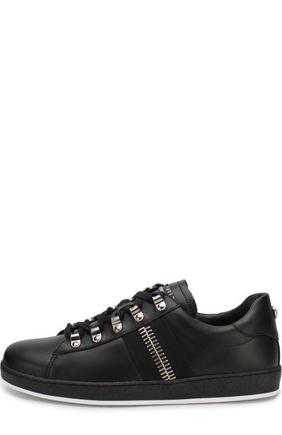 Кожаные кеды eric на шнуровке BALMAIN, арт. W8HC339/PTCF, фото 3