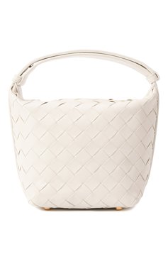 Женская сумка wallace BOTTEGA VENETA белого цвета, арт. 776781/V3IV1 | Фото 6 (Материал: Натуральная кожа; Размер: small)