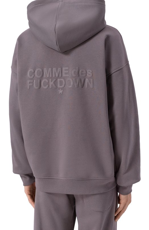 Хлопковая толстовка Comme des Fuckdown CFABM01862 Серый  CFABM01862 Фото 4