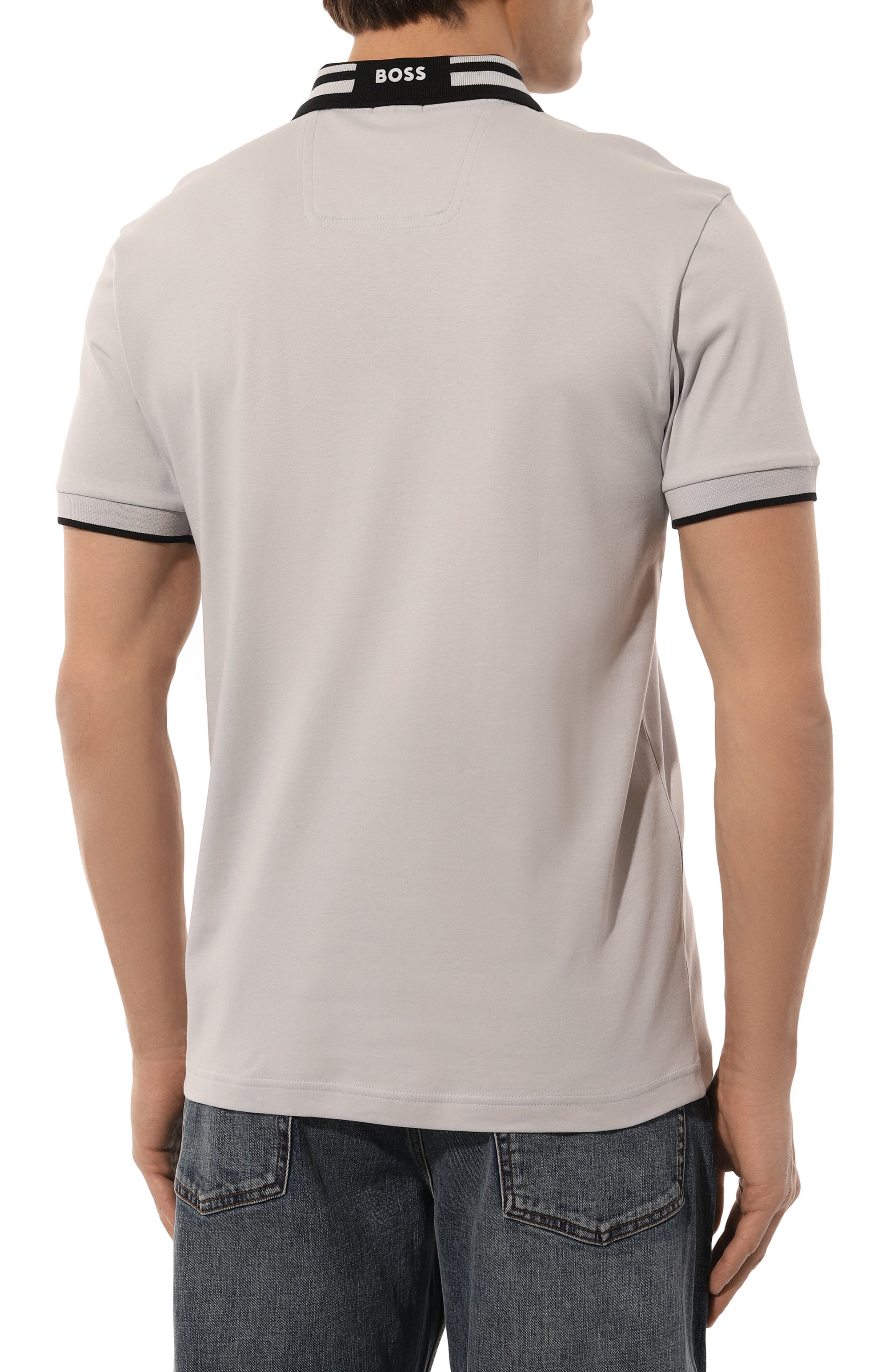 Хлопковое поло BOSS GREEN, арт. 50533272, фото 4