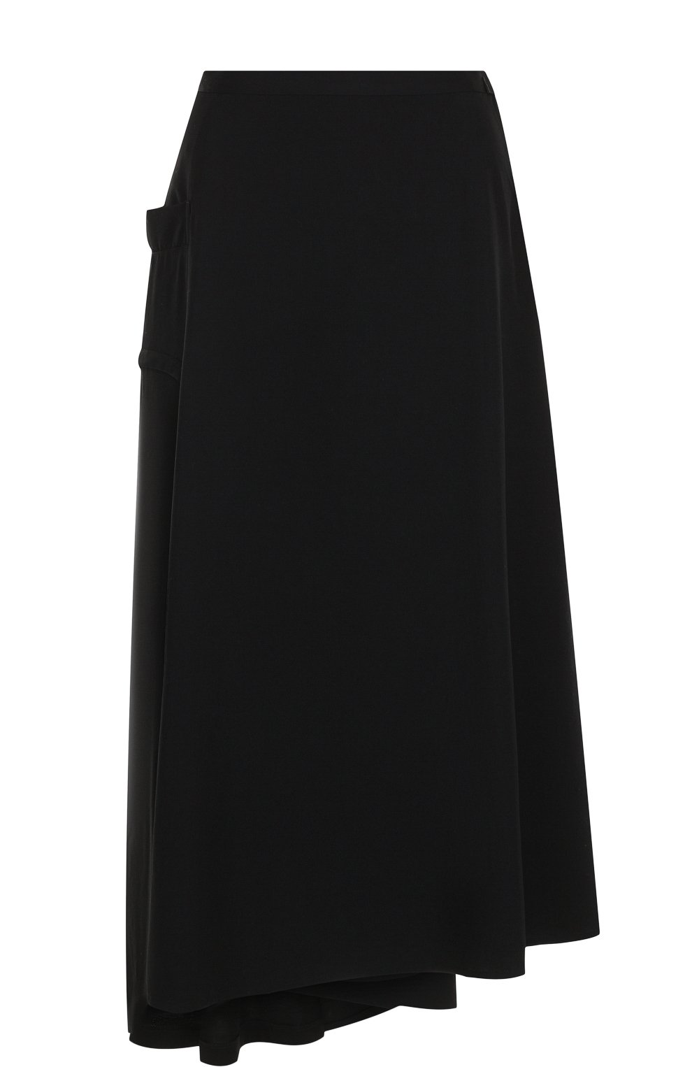 Однотонная шерстяная юбка-миди YOHJI YAMAMOTO, арт. FW-S19-822, фото 1