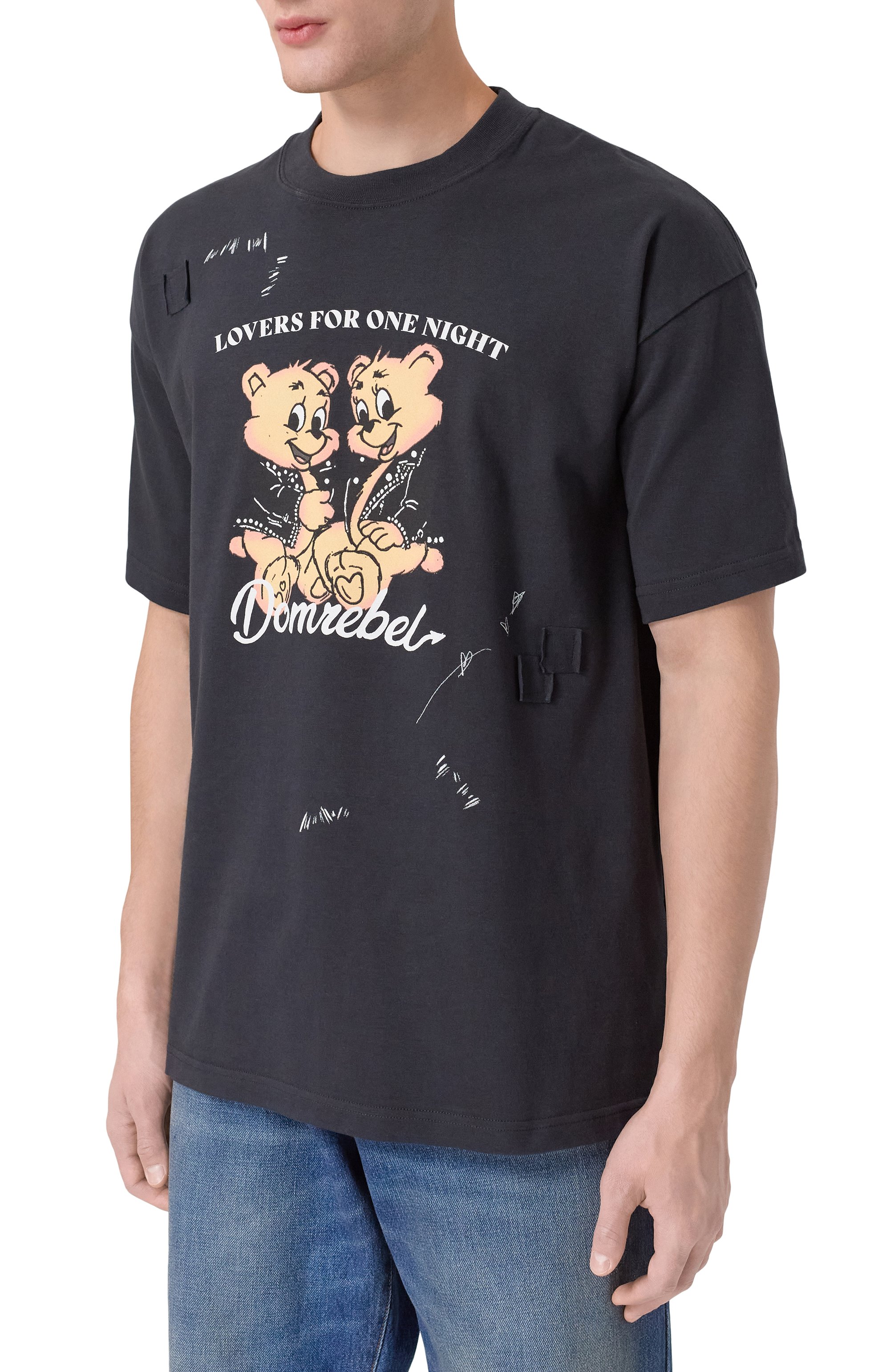 Хлопковая футболка DOMREBEL, арт. M 0NE NIGHT, фото 3