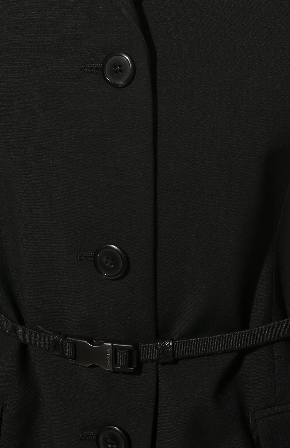 Шерстяной жакет PRADA черного цвета по цене 205000 руб., арт. P575LH-1XMY-F0002-211, фото 5 Шерстяной жакет PRADA, арт. P575LH-1XMY-F0002-211, фото 5