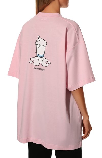 Хлопковая футболка VETEMENTS, арт. UA53TR280P 1611/W, фото 4