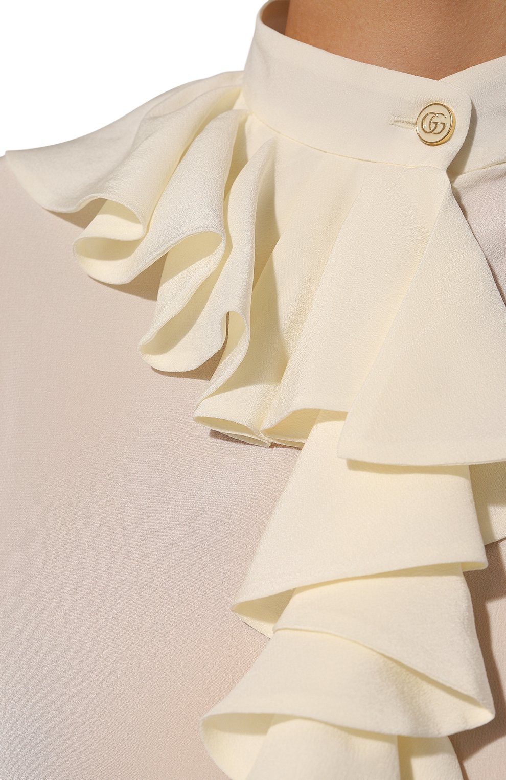 Шелковая блузка GUCCI, арт. 642439 ZAAOG, фото 5