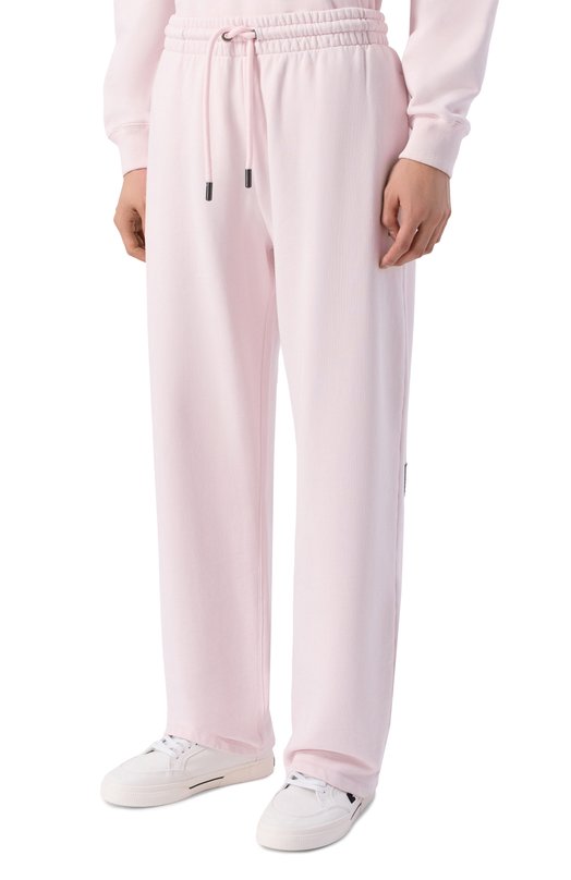 Хлопковые брюки Off-White 0MCH05AS26FLE005 Розовый  0MCH05AS26FLE005 Фото 3