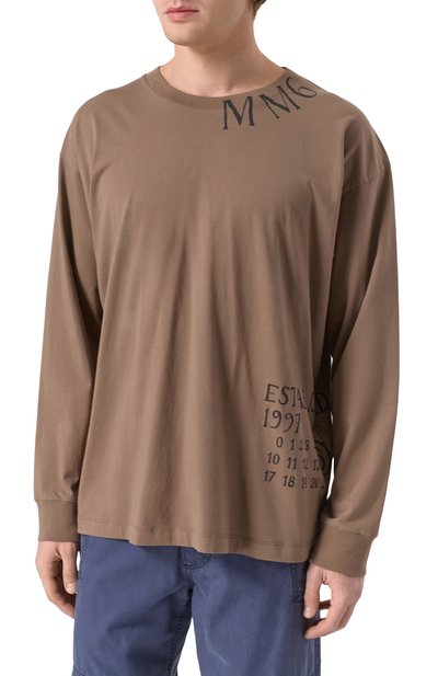 Хлопковый лонгслив MM6, арт. SH0GC0047/S24312, фото 3