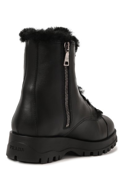 Кожаные ботинки PRADA, арт. 1T595L-3KK9-F0002-ZF30, фото 3