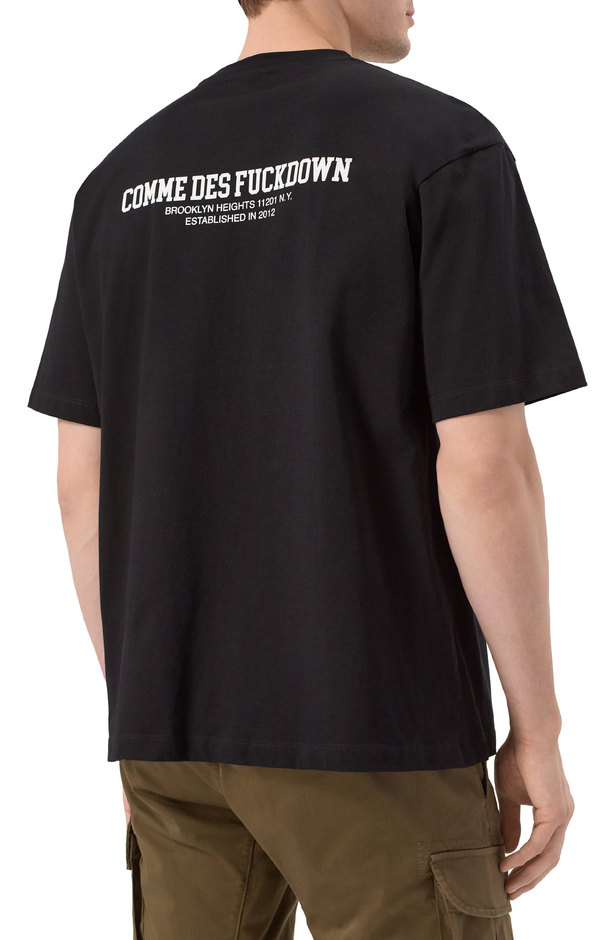 Хлопковая футболка COMME DES FUCKDOWN, арт. CFABM01623, фото 4