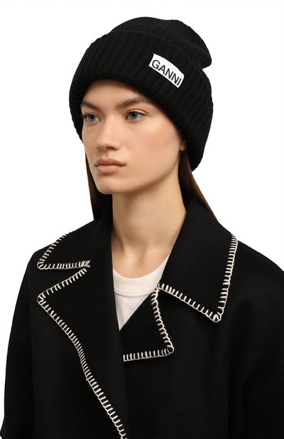 Шерстяная шапка GANNI, арт. A4429, фото 2