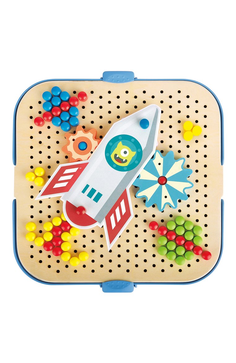 Детского развивающая игрушка мозаика HAPE разноцветного цвета, арт. E1065_HP | Фото 2 (Региональные ограничения белый список (Axapta Mercury): Не проставлено; Нос: Не проставлено; Игрушки: Игры - разви�вающие)