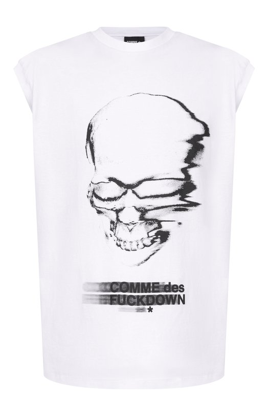 Хлопковая майка Comme des Fuckdown CFABM02005 Белый CFABM02005