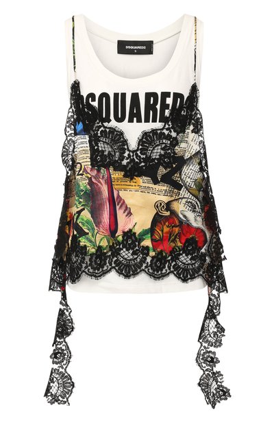 Женский хлопковый топ DSQUARED2, арт. S72NL0013/S22507