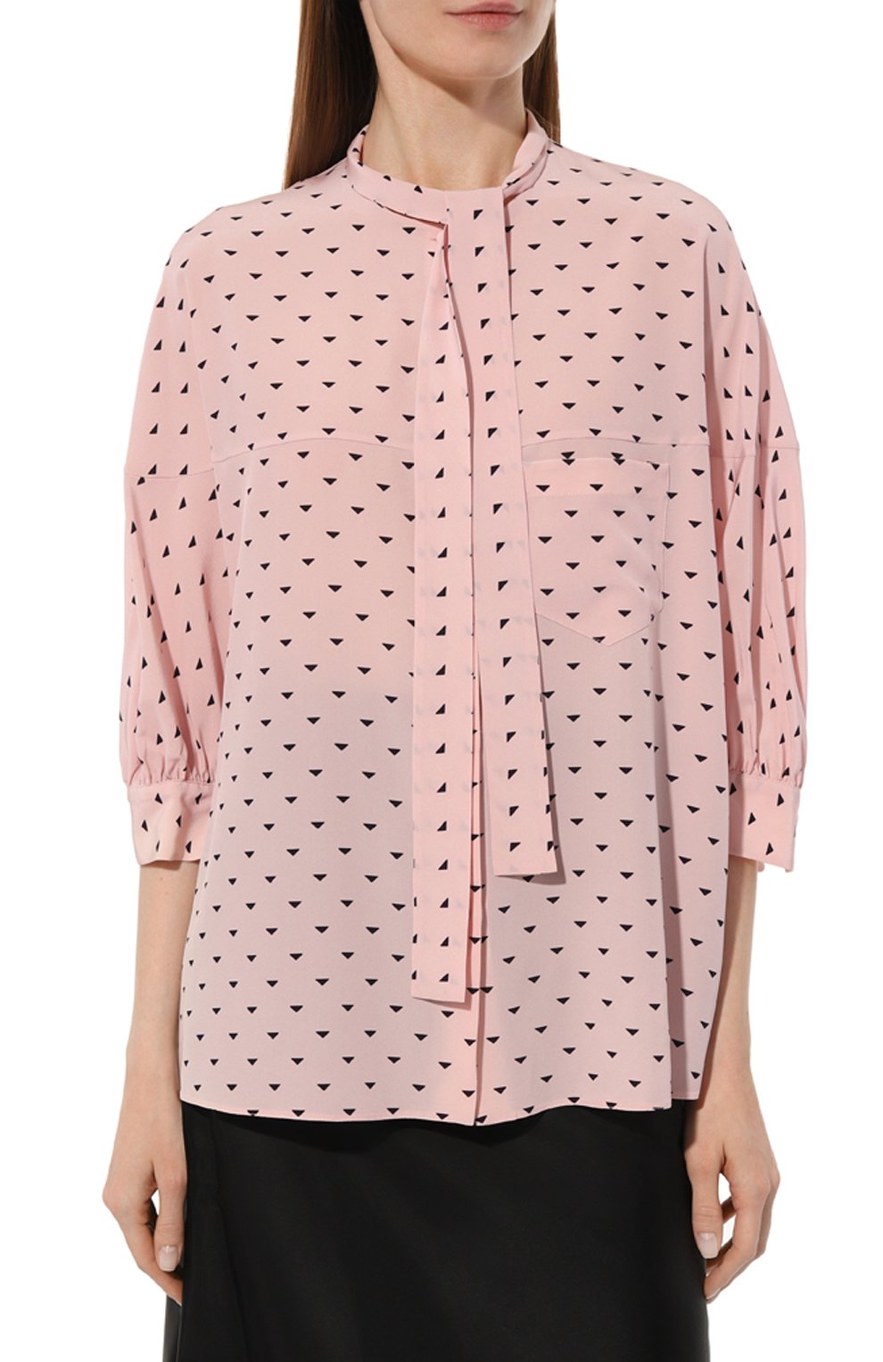Шелковая блузка PRADA, арт. P495EG-1Y0O-F0W7F-211, фото 3
