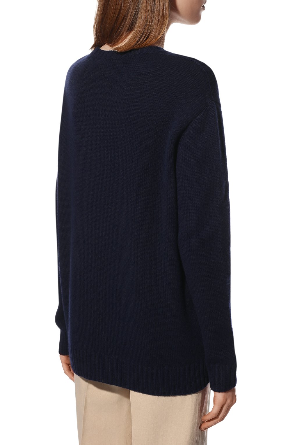 Кашемировый пуловер RALPH LAUREN синего цвета по цене 215500 руб., арт. 290867890001/CG, фото 4 Кашемировый пуловер RALPH LAUREN, арт. 290867890001/CG, фото 4