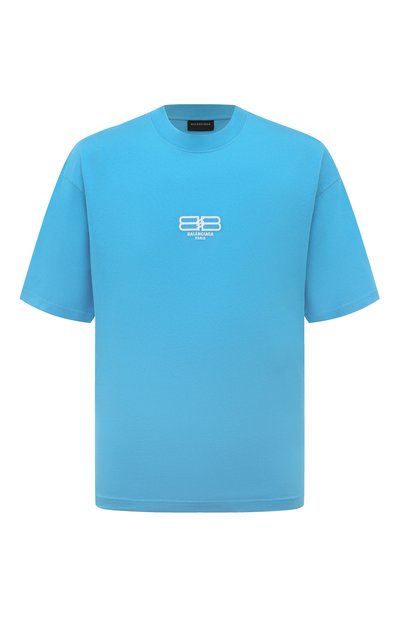 Мужская хлопковая футболка BALENCIAGA, арт. 612966/TMVG7