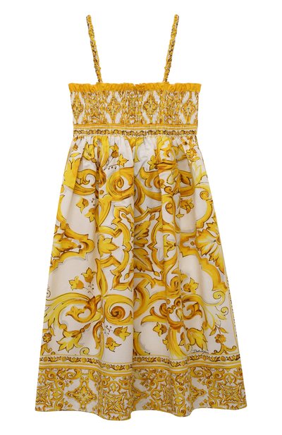 Хлопковый сарафан DOLCE & GABBANA, арт. L53DM9/G7J6K/8-14