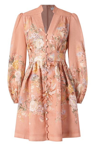 Женское льняное платье ZIMMERMANN, арт. 0932DRS253