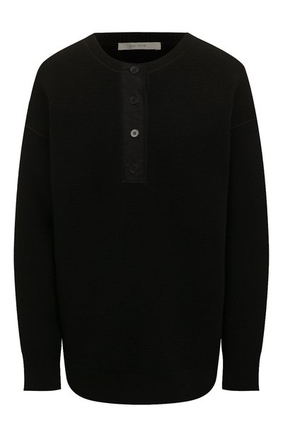 Свитер из хлопка и кашемира THE ROW черного цвета по цене 224000 руб., арт. 6293Y538, фото 1 Свитер из хлопка и кашемира THE ROW, арт. 6293Y538, фото 1