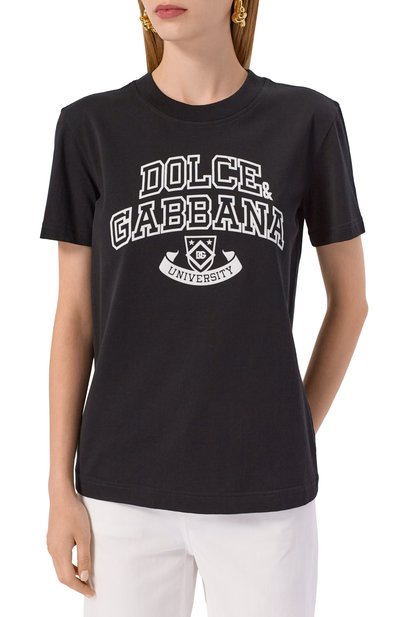 Хлопковая футболка DOLCE & GABBANA, арт. F8V42Z/GDDBC, фото 3