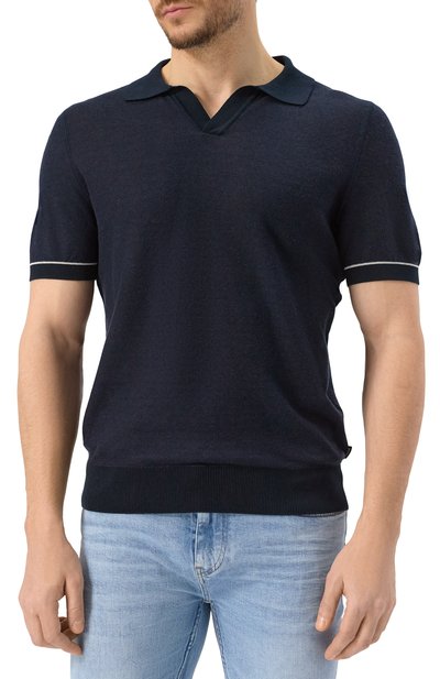 Поло из хлопка и лиоцелла BOSS, арт. 50537654, фото 3