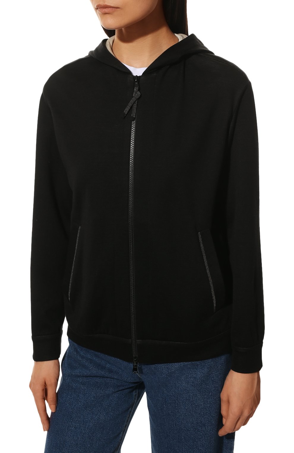 Кардиган из хлопка и шелка BRUNELLO CUCINELLI, арт. 221MD828SB806, фото 3