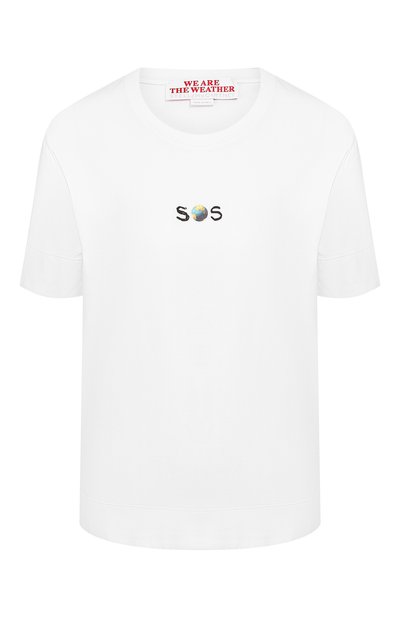 Женская хлопковая футболка STELLA MCCARTNEY, арт. 600419/SNW51