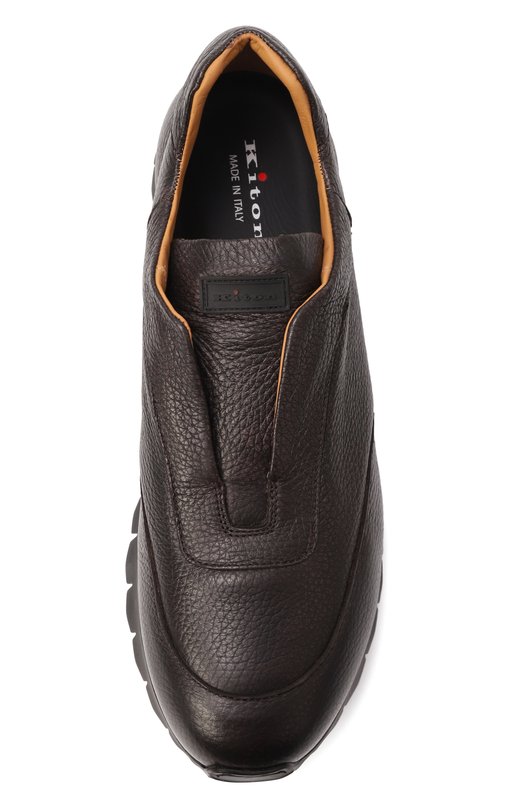 Кожаные кроссовки Kiton USSA107N0012601 Коричневый  USSA107N0012601 Фото 6