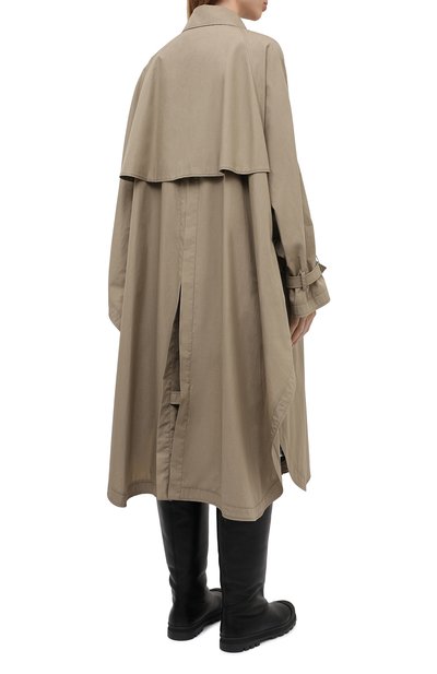 Хлопковый плащ STELLA MCCARTNEY бежевого цвета по цене 146000 руб., арт. 600962/SPA13, фото 4 Хлопковый плащ STELLA MCCARTNEY, арт. 600962/SPA13, фото 4