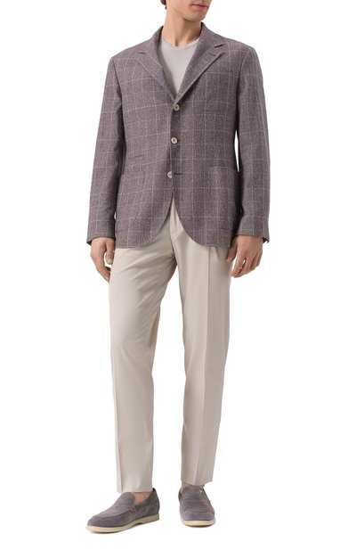 Пиджак из шелка и шерсти BRUNELLO CUCINELLI сиреневого цвета по цене 395000 руб., арт. MY4667BND, фото 3 Пиджак из шелка и шерсти BRUNELLO CUCINELLI, арт. MY4667BND, фото 3