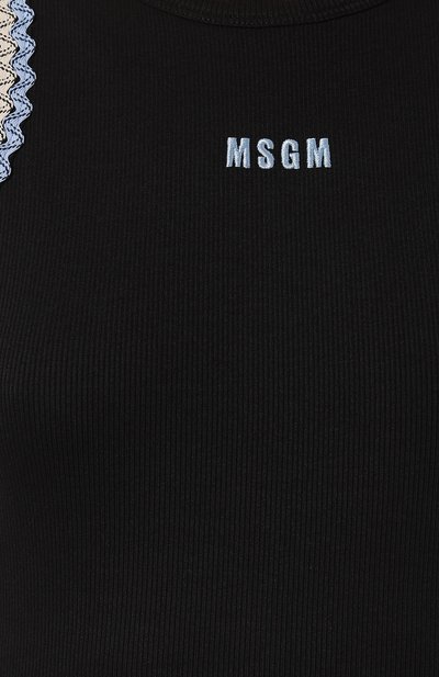 Хлопковое платье MSGM, арт. 3642MDA79/247108, фото 5