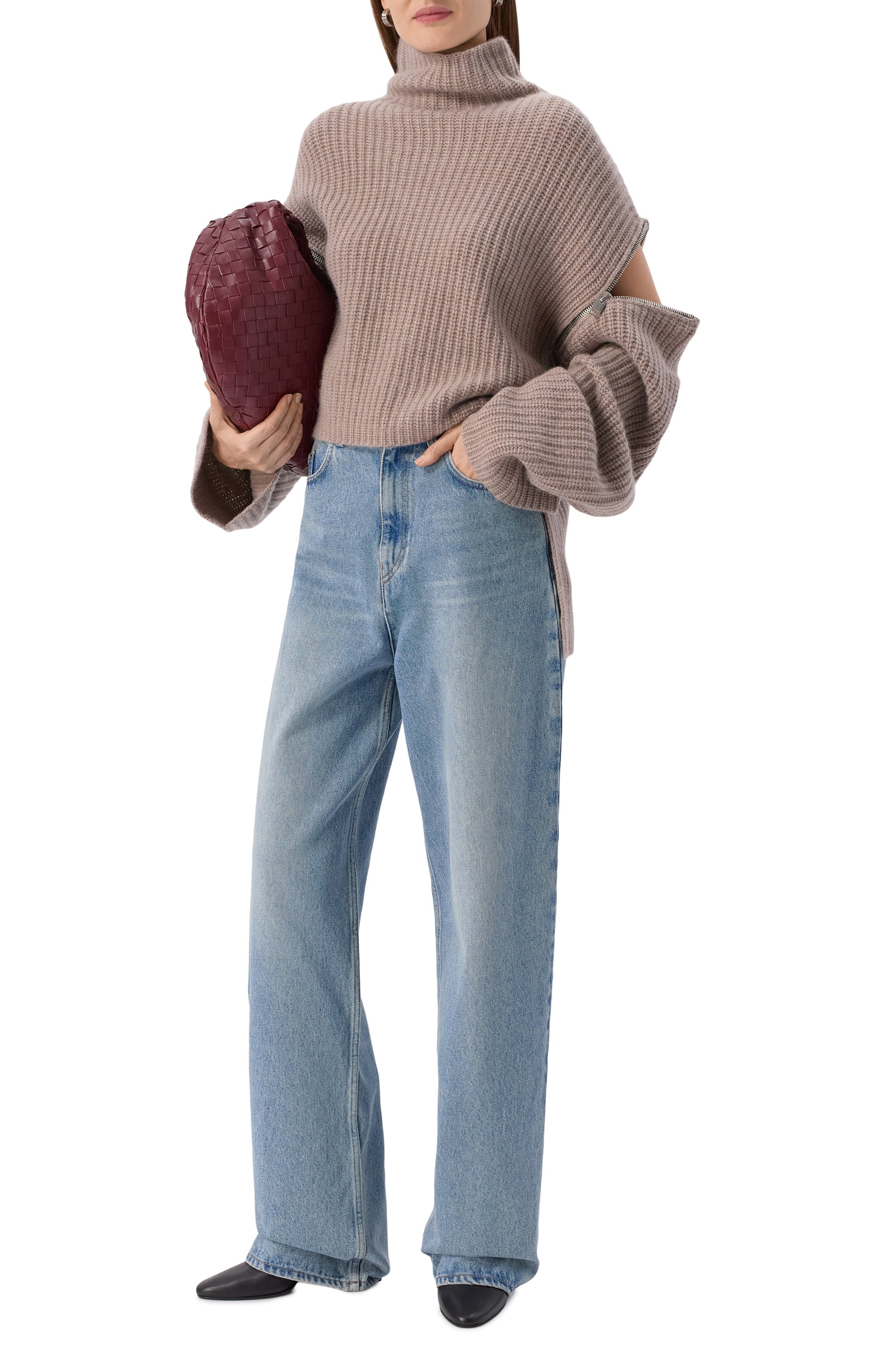 Кашемировый свитер JACOB LEE темно-бежевого цвета по цене 199500 руб., арт. WCS2037AW25MC, фото 2 Кашемировый свитер JACOB LEE, арт. WCS2037AW25MC, фото 2