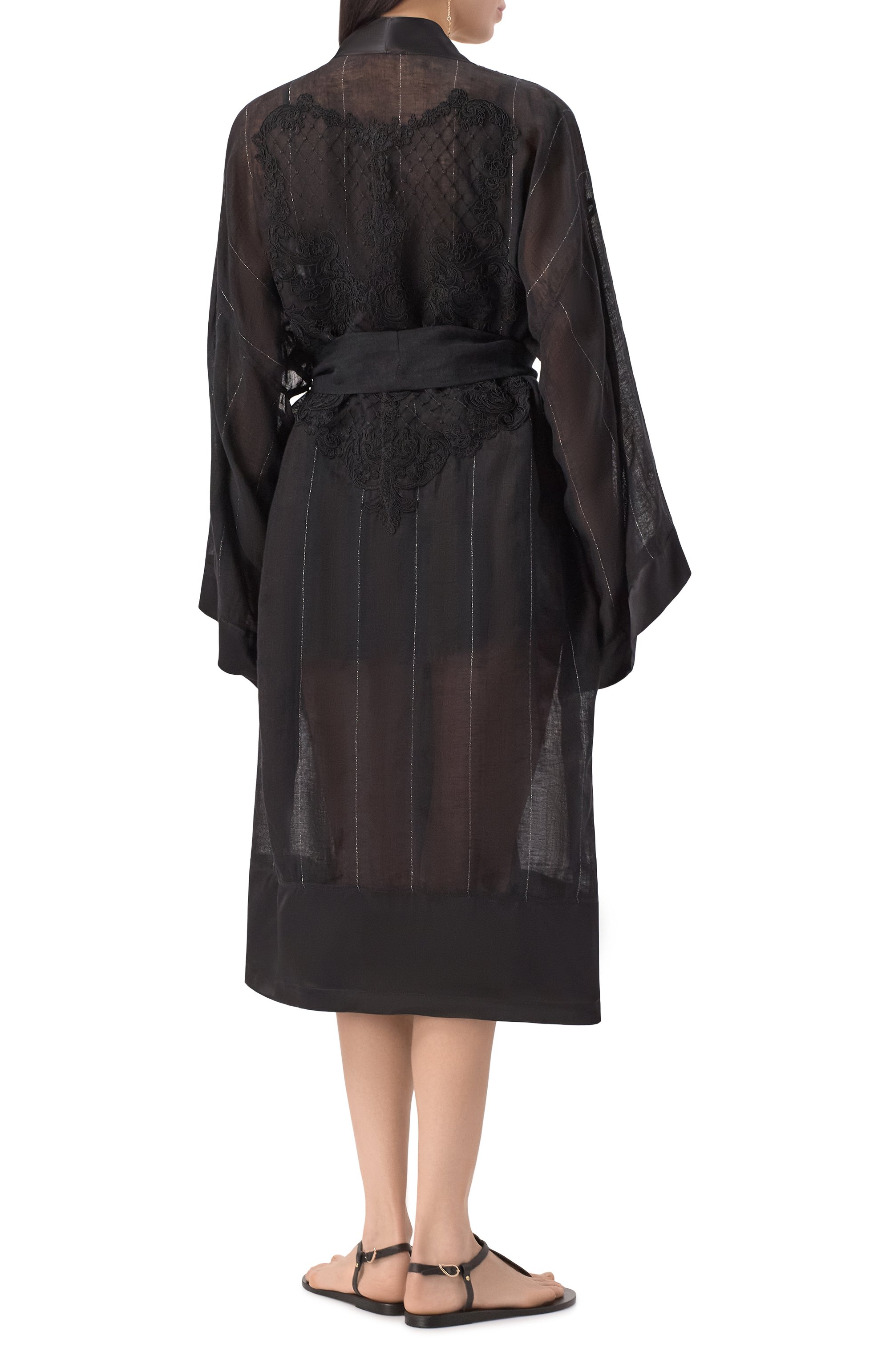 Кимоно изо льна и вискозы MAURIZIO, арт. W07041979, фото 4