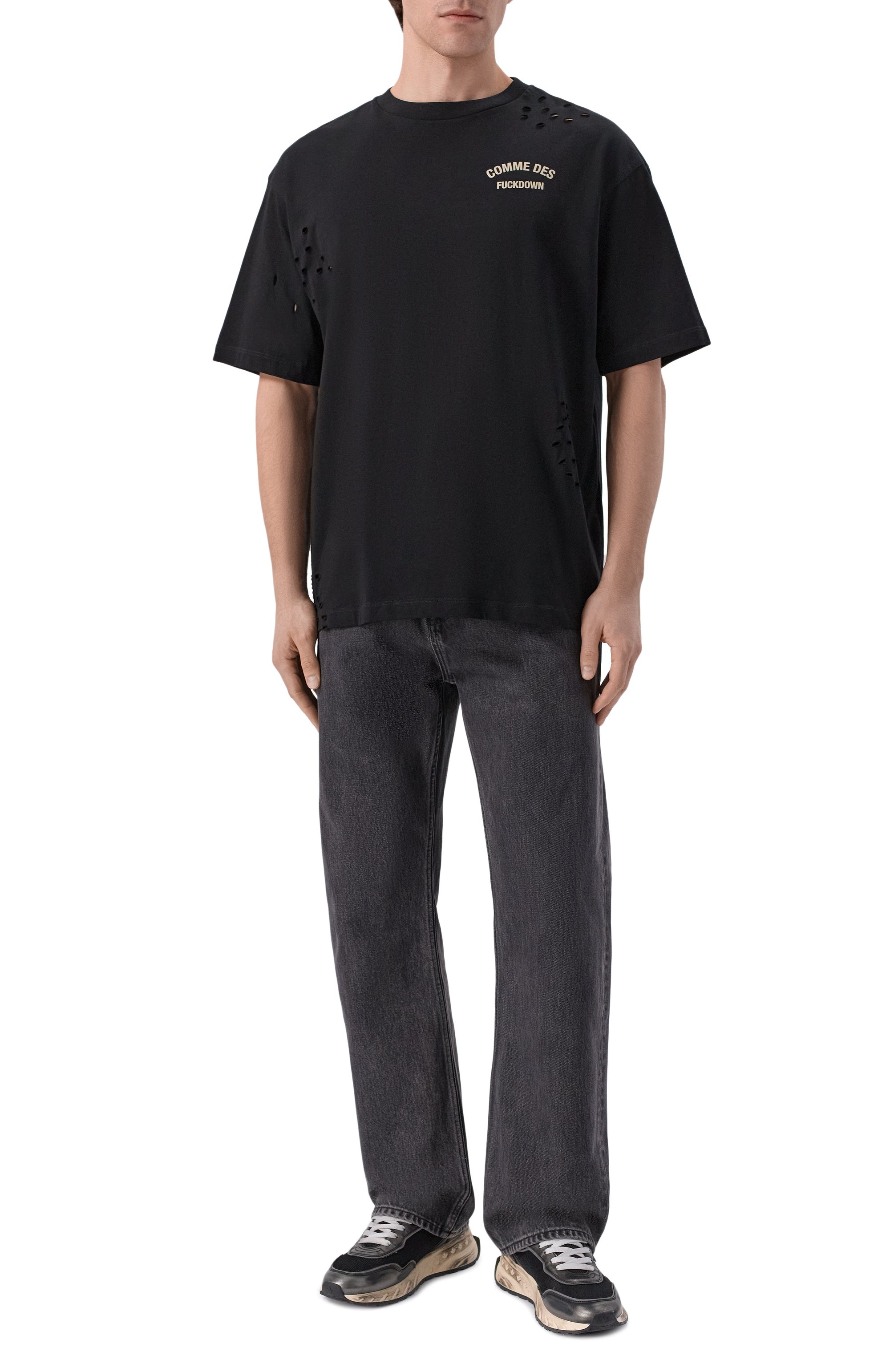Хлопковая футболка COMME DES FUCKDOWN, арт. CFABM01923, фото 2