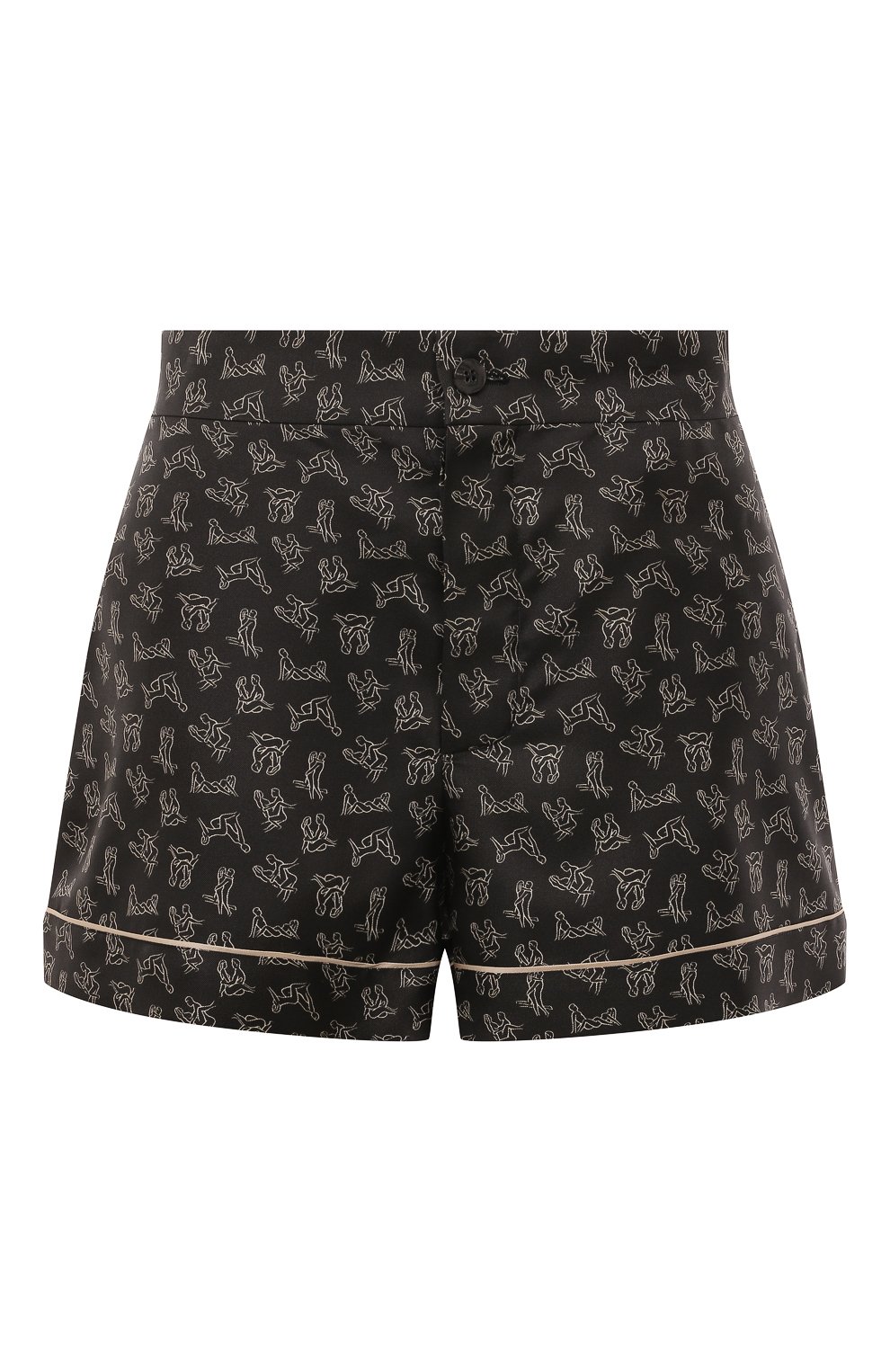 Шелковые шорты GOOROO черного цвета по цене 43470 руб., арт. SR003-2000-9911-S23, фото 1 Шелковые шорты GOOROO, арт. SR003-2000-9911-S23, фото 1