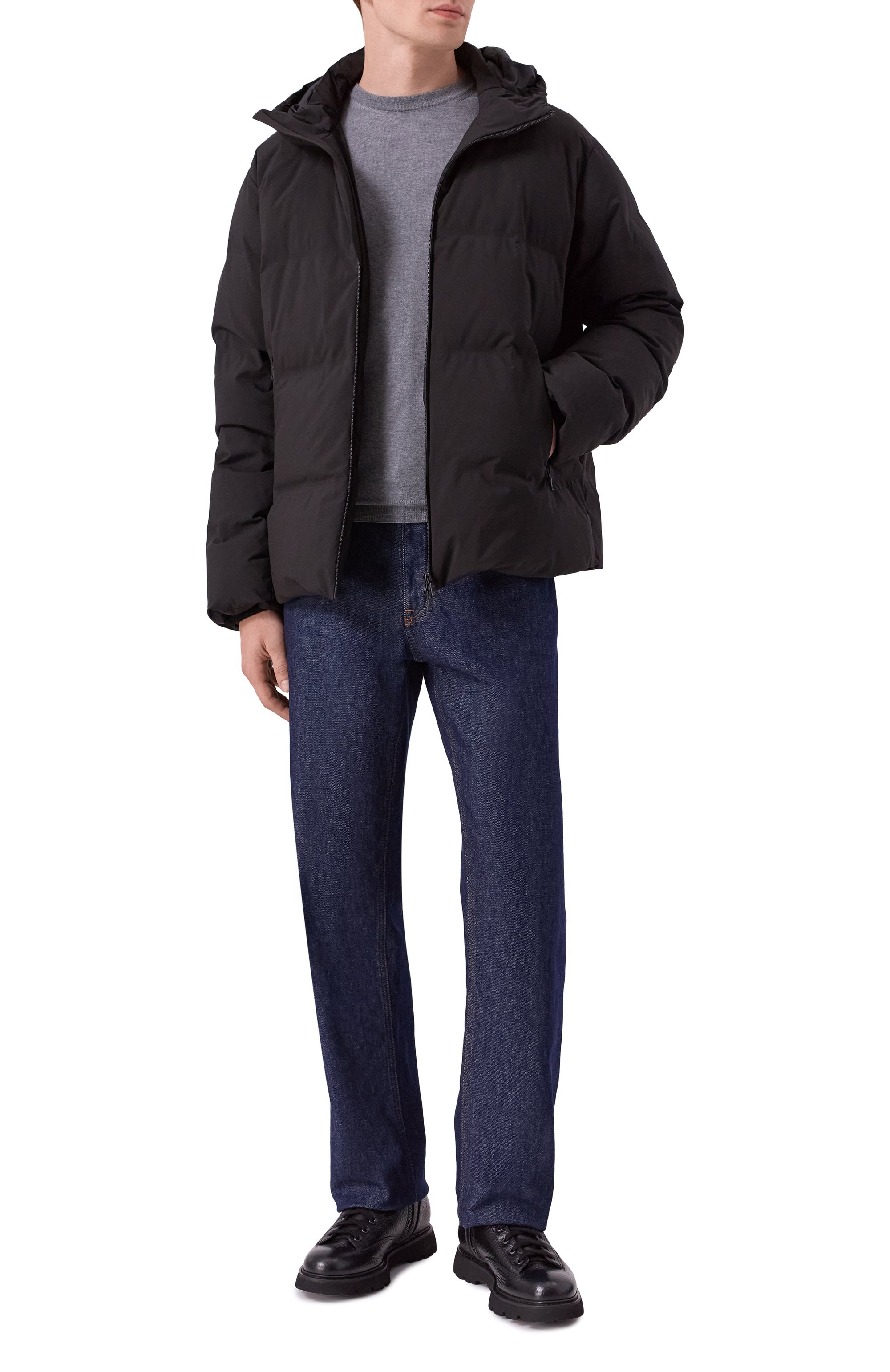 Пуховик PAUL&SHARK черного цвета по цене 124000 руб., арт. 15312608, фото 2 Пуховик PAUL&SHARK, арт. 15312608, фото 2