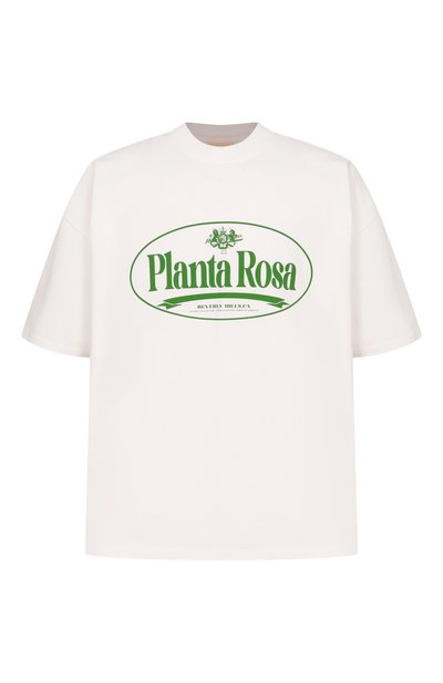 Хлопковая футболка PLANTA ROSA, арт. PR/T01/CIRCLED-GREEN/300VELVET