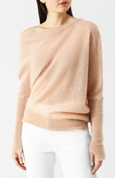 Однотонный пуловер с открытым плечом TOM FORD, арт. MAK822-YAX172, фото 3