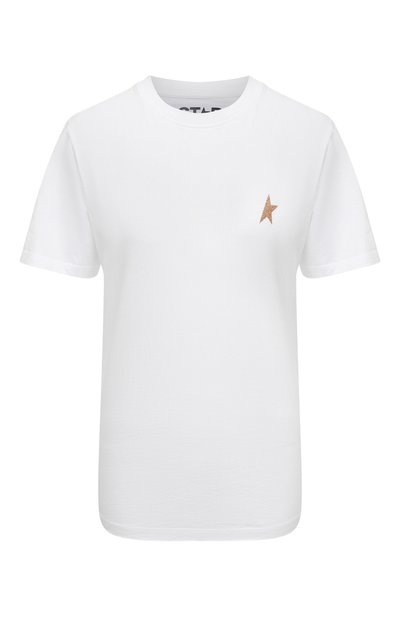 Женская хлопковая футболка GOLDEN GOOSE DELUXE BRAND, арт. GWP01220.P000594.10272