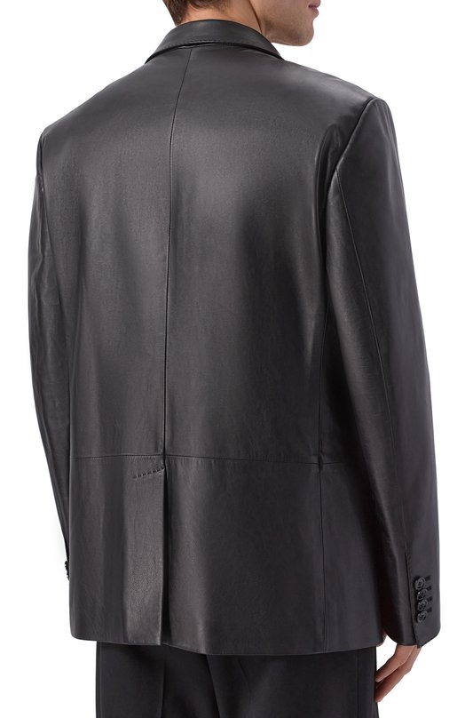 Кожаный пиджак Dolce & Gabbana G2TV4L/HULY7 Чёрный  G2TV4L/HULY7 Фото 4