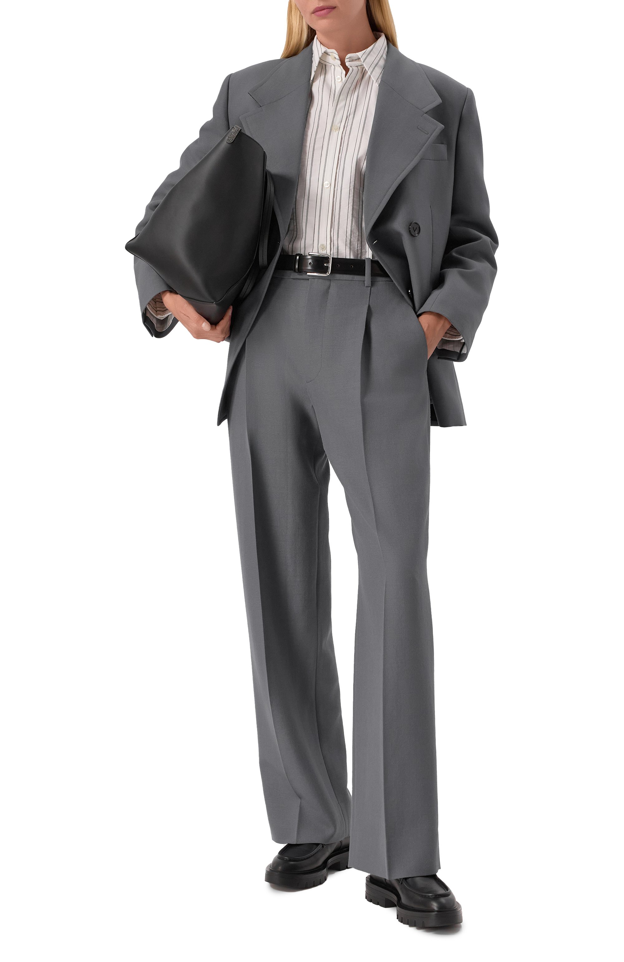 Кожаные дерби SANTONI черного цвета по цене 108000 руб., арт. WUCG59018NERBLES, фото 2 Кожаные дерби SANTONI, арт. WUCG59018NERBLES, фото 2