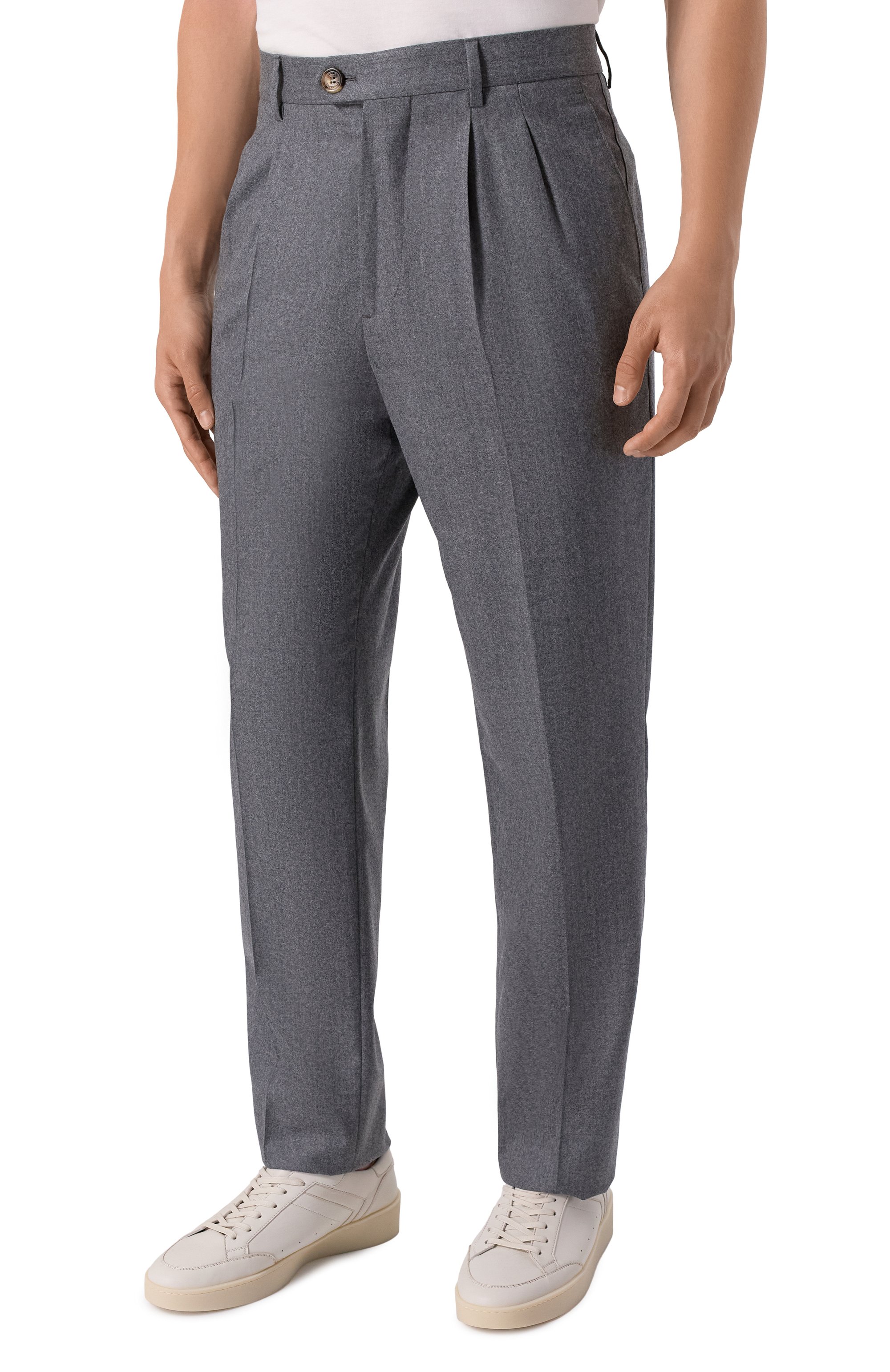 Шерстяные брюки BRUNELLO CUCINELLI, арт. ME226E1950, фото 3