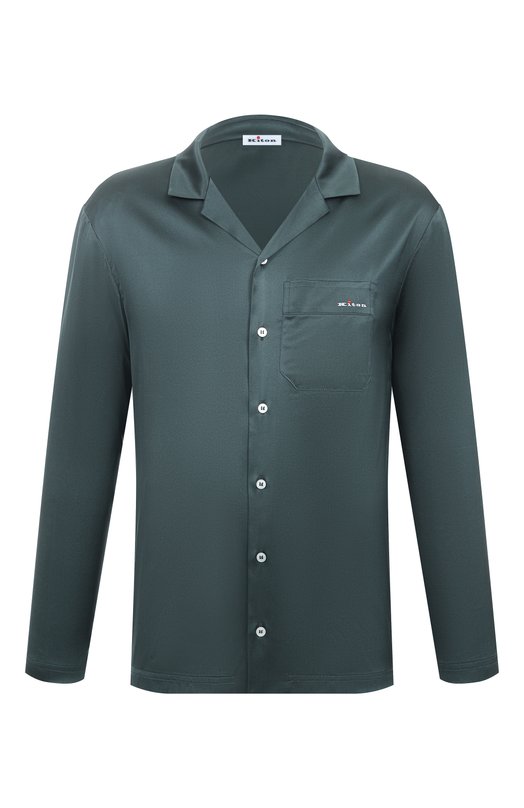 Шелковая сорочка Kiton UNWM018K0245H05 Зелёный UNWM018K0245H05
