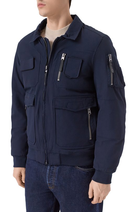 Утепленный бомбер Aeronautica Militare AB3024UCT03151 Синий  AB3024UCT03151 Фото 6